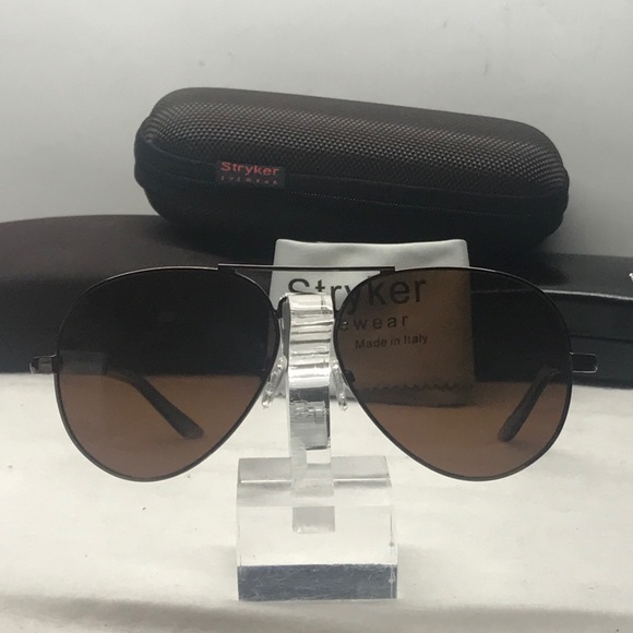Polarized Stryker Sunglass Gold & Brown polarized - Picture 2 of 8